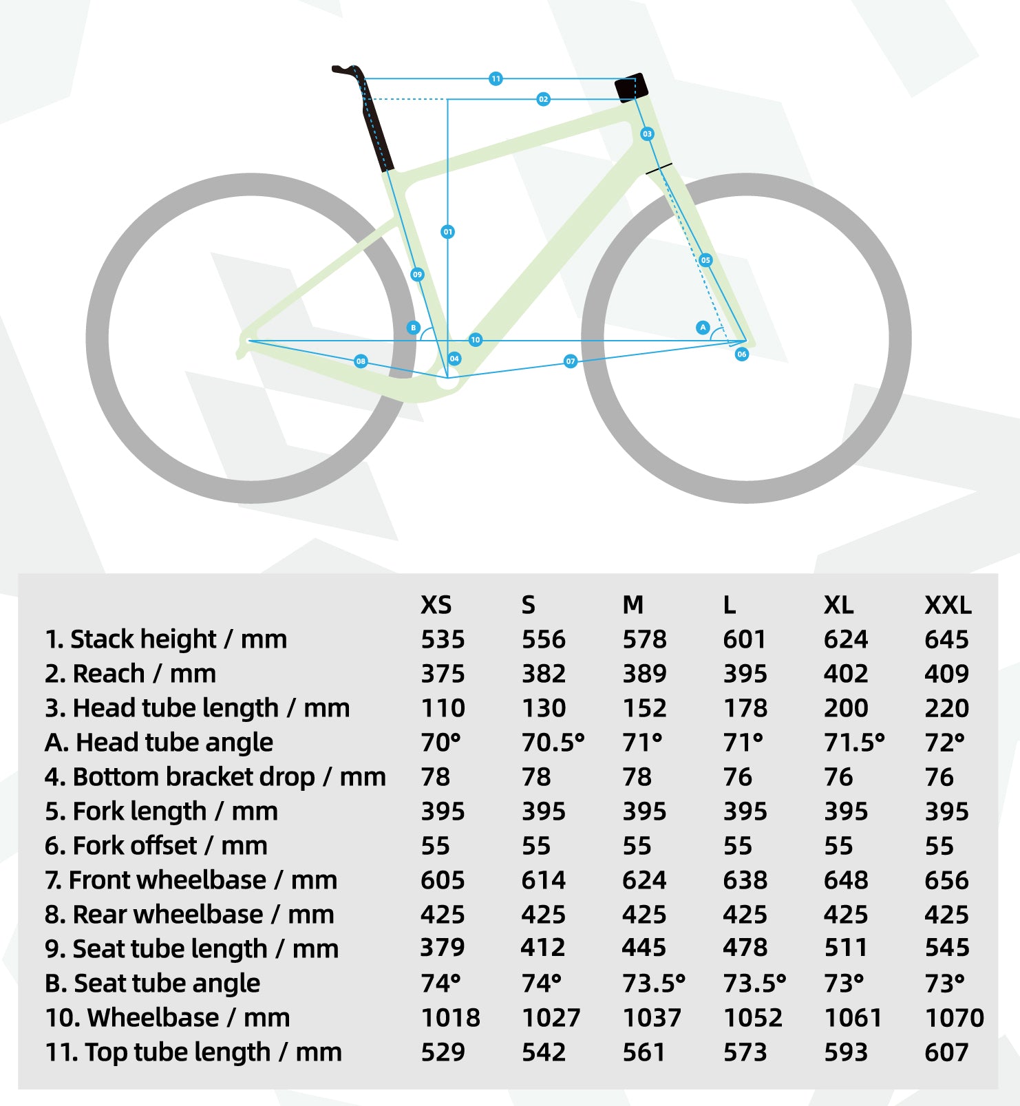 stack fahrradrahmen AF01 Standard Carbon Gravel Bike Frame