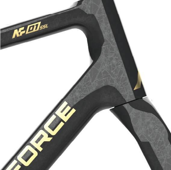 Frame & Fork – Ice Crack Paint Finish